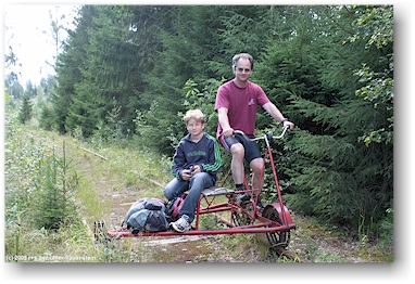 mathias und reto auf der einzeldraisine