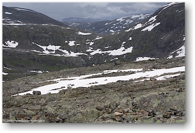 blick vom dalsnibba auf die karge bergwelt norwegens