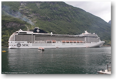 MSC Orchestra im geirangerfjord