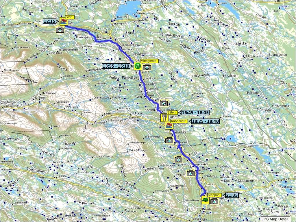 bootstour auf dem vsterdallven von jrnkllbcken nach klppen