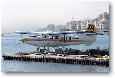 wasserflugzeug der harbour air im hafen von victoria, vancouver island, CAN