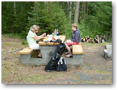 mittagsrast am ruotsalainen bei heinola, FI