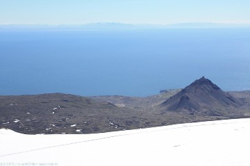 blick vom snaefellsjoekull richtung arnarstapi