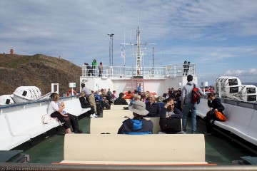 auf der faehre von stykkisholmur nach brianslaekur