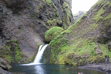 wasserfall beim campingplatz thakgil