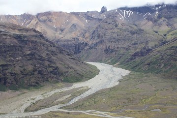 blick auf den morsardalur im skaftafell nationalpark