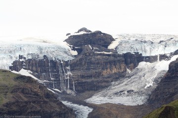 blick auf den morsarjoekull im skaftafell nationalpark