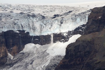 blick auf den morsarjoekull im skaftafell nationalpark