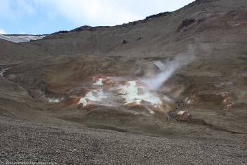 geothermisch aktiver bereich entlang des askja-drekagil trail