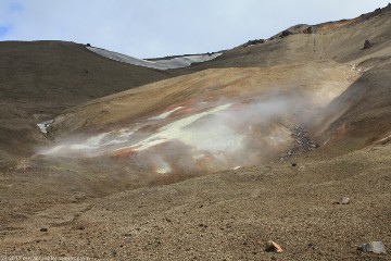 geothermisch aktiver bereich entlang des askja-drekagil trail