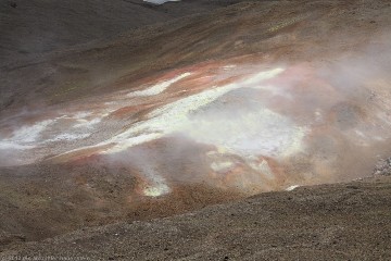 geothermisch aktiver bereich entlang des askja-drekagil trail