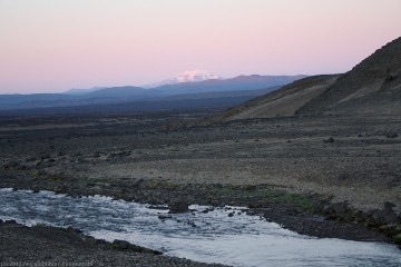 snaefell in der abenddaemmerung, aufgenommen um 22:30 uhr