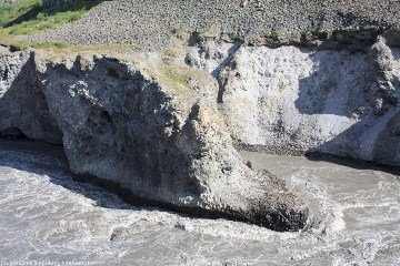 blick in die schlucht des joekulsa a fjoellum vom aussichtspunkt katlar bei holmatungur