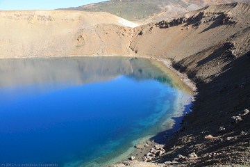 geothermisch aktive zone mit viti bei krafla