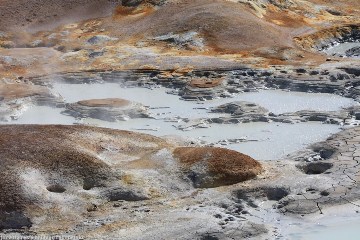 geothermisch aktive zone leirhnjukur bei krafla