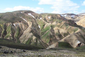 landschaft bei landmannalaugar
