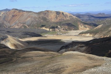 campingplatz landmannalaugar aus der distanz