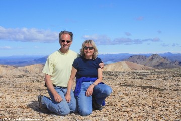 reto und susanne auf dem gipfel des skalli