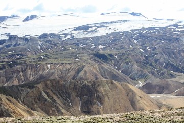 blick vom skalli auf den torfajoekull