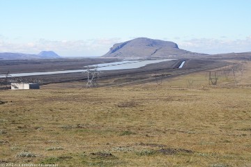 blick auf den stausee thjorsa von der strasse nummer 26 aus