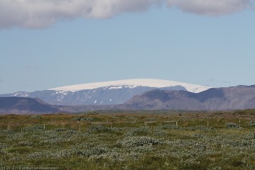 blick vom gullfoss auf den hagafellsjoekull