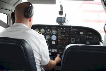 pilot an bord des flugzeugs der eagle air