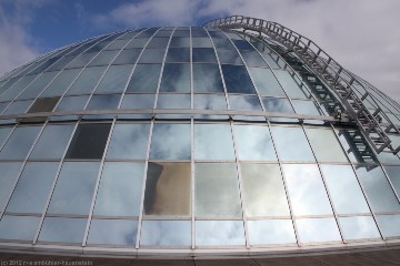 glaskuppel auf dem perlan in reykjavik