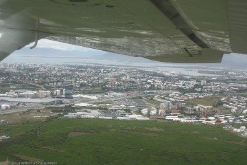 anflug auf reykjavik