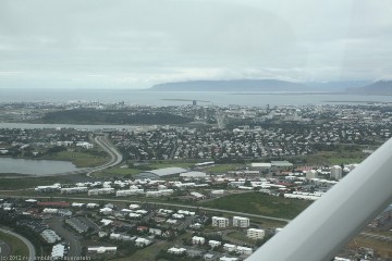 anflug auf reykjavik