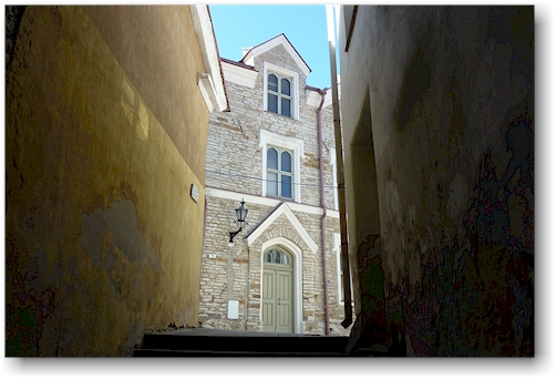 gasse in der altstadt von tallinn