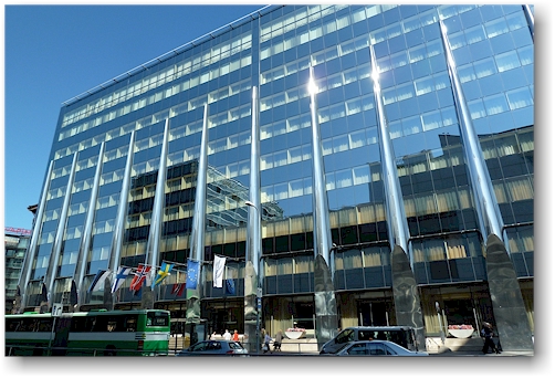 fassade des tallink city hotel in tallinn