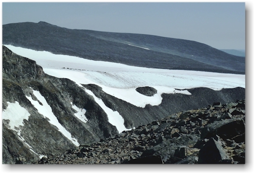 aufstieg ueber den gletscher
