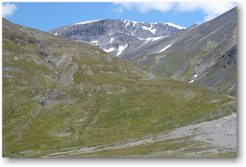 gipfel des sydtoppen des kebnekaise
