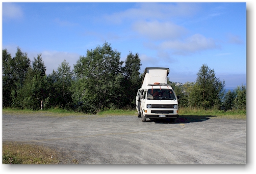 unser joker auf dem NAF-campingplatz in narvik