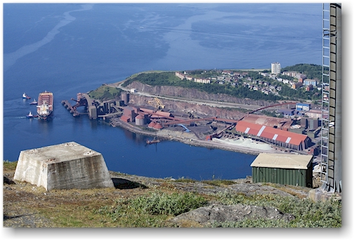 hafen von narvik - umschlagplatz fuer das erz aus kiruna