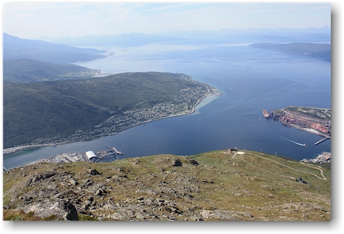 blick vom narvikfjallet auf den ofotfjorden