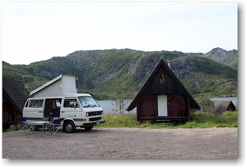 unser joker auf dem campingplatz des lofoten feriesenter in svolvaer