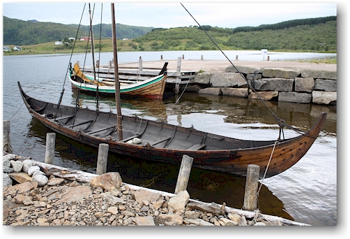 vikingerboot im lofotr vikingmuseum