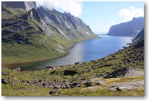 blick von einangen auf den kjerkefjorden
