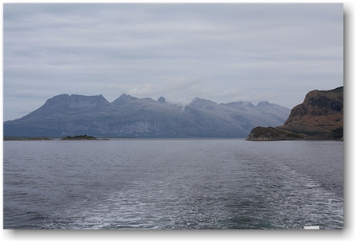 unterwegs mit der faehre auf dem vefsnfjorden
