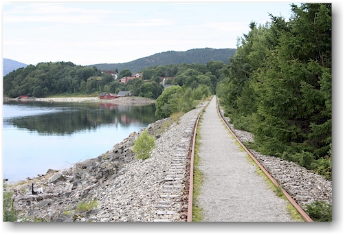 auf diesem abschnitt dient der schienenstrang auch als joggingbahn