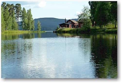 haus am ufer des nedre brocken