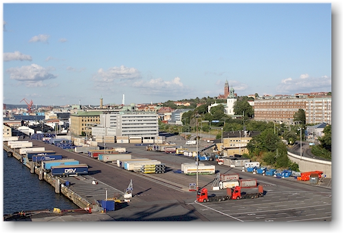 gelaende des ueberseehafen in goeteborg