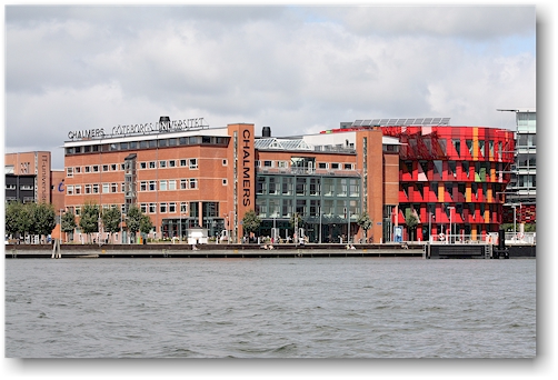 universitaet chalmers, campus lindholmen beim hafen in goeteborg