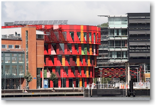 "kuggen" - ein architektonisches wunderwerk auf dem campus lindholmen der universitaet goeteborg