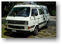 unser VW bus - genannt "jogi"