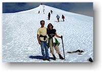 reto und susanne vor dem kebnekaise sydtoppen