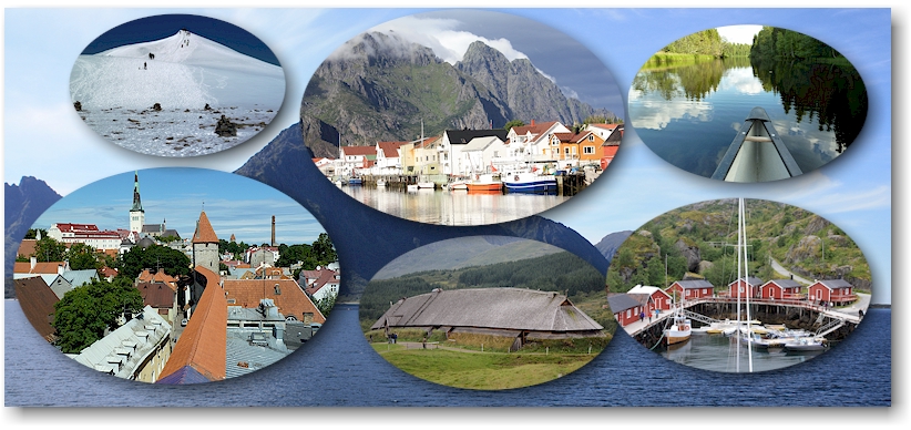 lofoten - tallinn - kebnekaise - henningsvaer - lofotr vikingmuseum bei borg - nusfjord -  kanufahren auf dem brocken bei vaegsjoefors