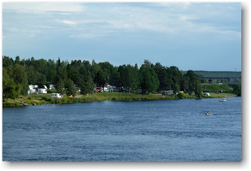 campingplatz ounaskoski am ufer des kemijoki bei rovaniemi, FI