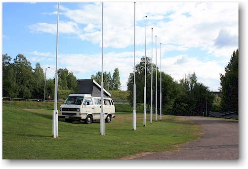unser jogi auf dem campingplatz ounaskoski in rovaniemi, FI